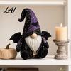 DIY Patchwork-Set Halloween-Gnom-Set Hexe Kürbispuppe Nähen mit vorgeschnittenem Stoff Knöpfen Nadel Faden Niedliches Bastelset für Erwachsene Anfänger Und Faden