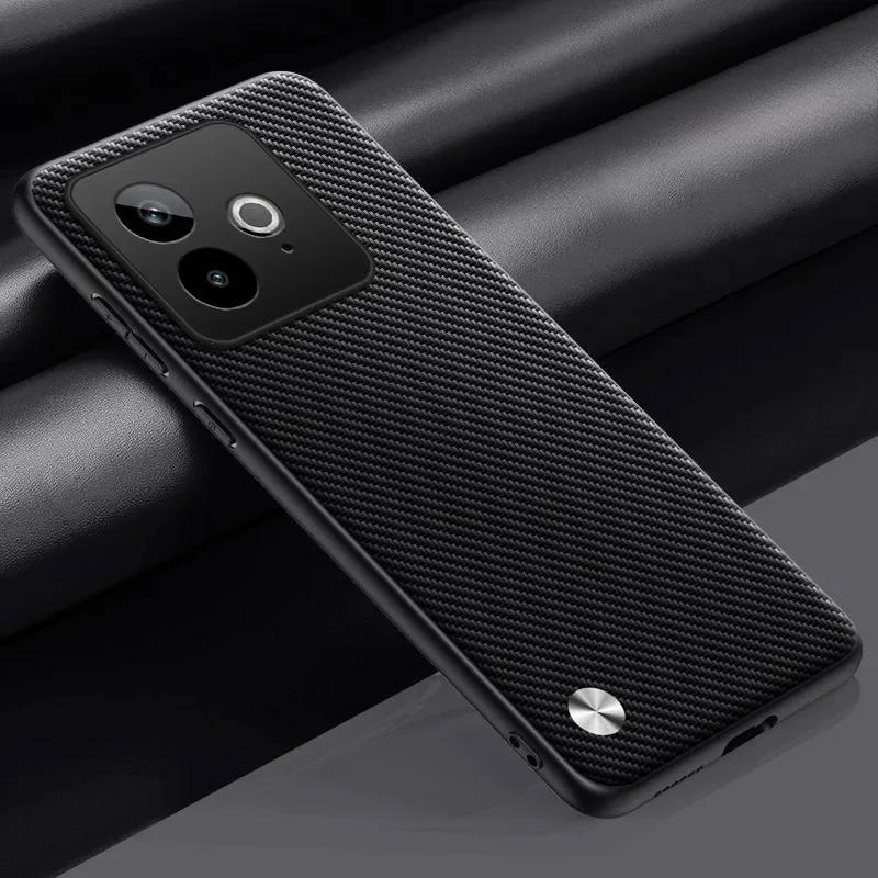 

Для Realme GT 7T Чехол Однотонный из ПУ кожи Матовый Силиконовый ТПУ Защитный Чехол для Realme GT7 T GT7T Ударопрочный Жесткий Бампер Realme GT7 матовый черный