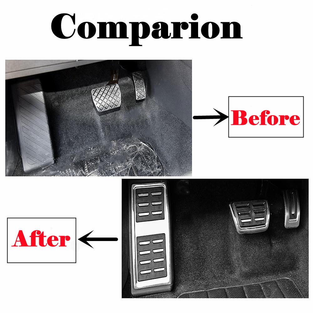 Stainless Steel Car Pedals for VW Seat Leon 5F MK3 2013-2019 MK4 2020 - 2022 LHD Golf MK7 7 VII 2014-2021
