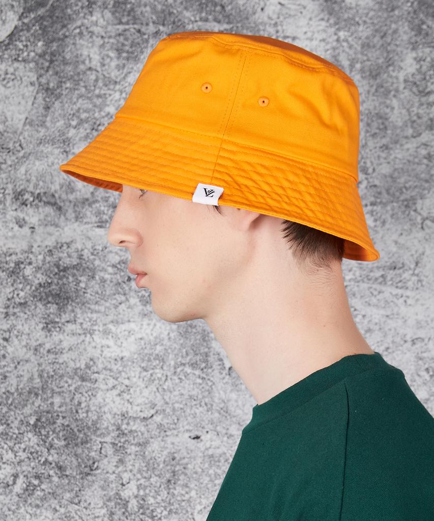 Bajal Monogram Label Color Bucket Hat Orange