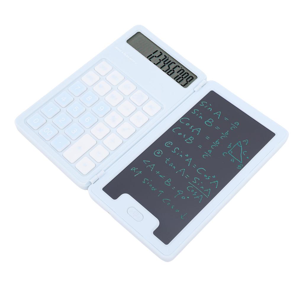 Handwritten Calculator LCD Screen Notepad 12 Big Buttons Portable Calculator for Business School Home Work Space