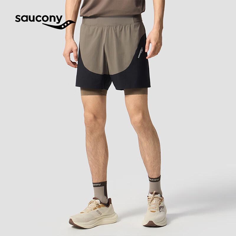 Saucony Men s Lightweight Breathable Running Shorts 2XL