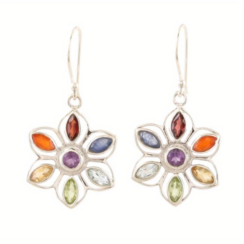 

Новые богемные серьги из сплава, круглые серьги-капли, масло, разноцветные бриллианты, подсолнух, отличительное украшение, подарки, вечеринка