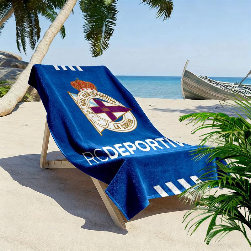 Deportivo Poster Beach Towel, Large Soft Quick Dry Towel for Beach Camping Swimming