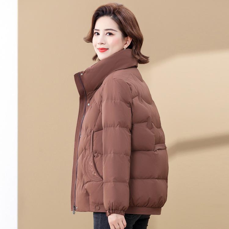 Elderly Grandma Winter Down Jacket Short Mother Winter Thick Large Size Old Lady Cotton Clothes Fashionable Jacket