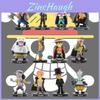 Cute One Piece Pvc Model Figures Luffy Red Hair Shanks Buggy And More
