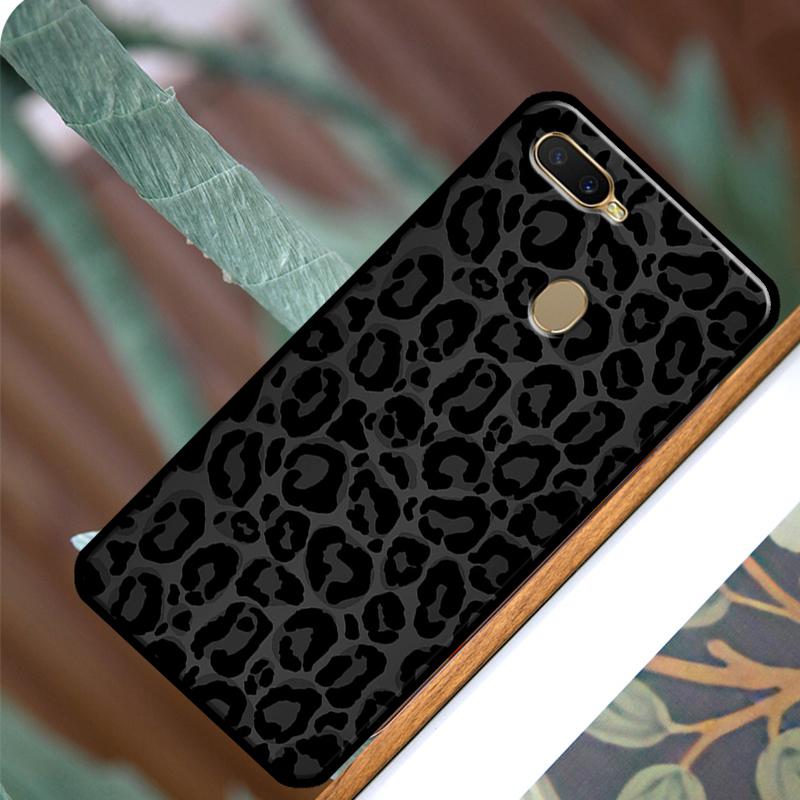 Leopard Print Black Cheetah Pattern Cover For OPPO A52 A72 A54 A74 A94 A1K A15 A83 A91 A5 A9 A31 A53 A53S A3S A5S Phone Case