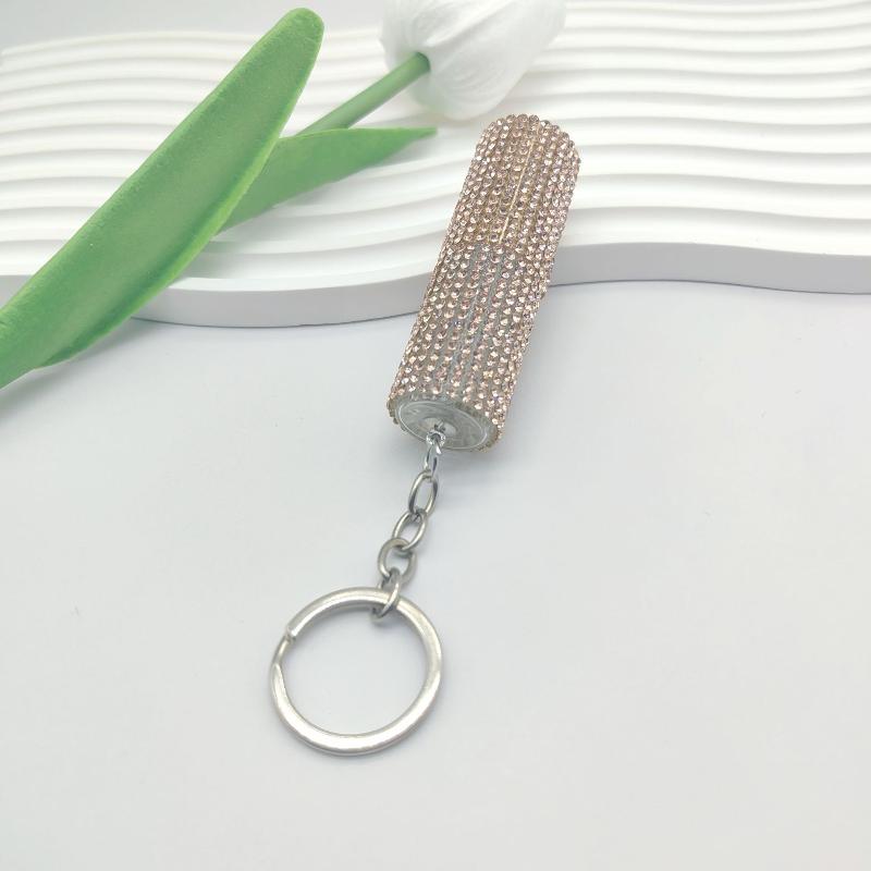 1Pcs Portable Press Spray Keyring Luxury 5Ml Perfume Sub Bottle Keychain Colorful Ornament Pendant For Women Men Gift
