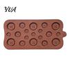 Jewelry Making Supplies Button Silicone Mold, Food Grade Non Stick Chocolate Candy Casting Easy Release Mold Tray, Flexible for DIY Baking And