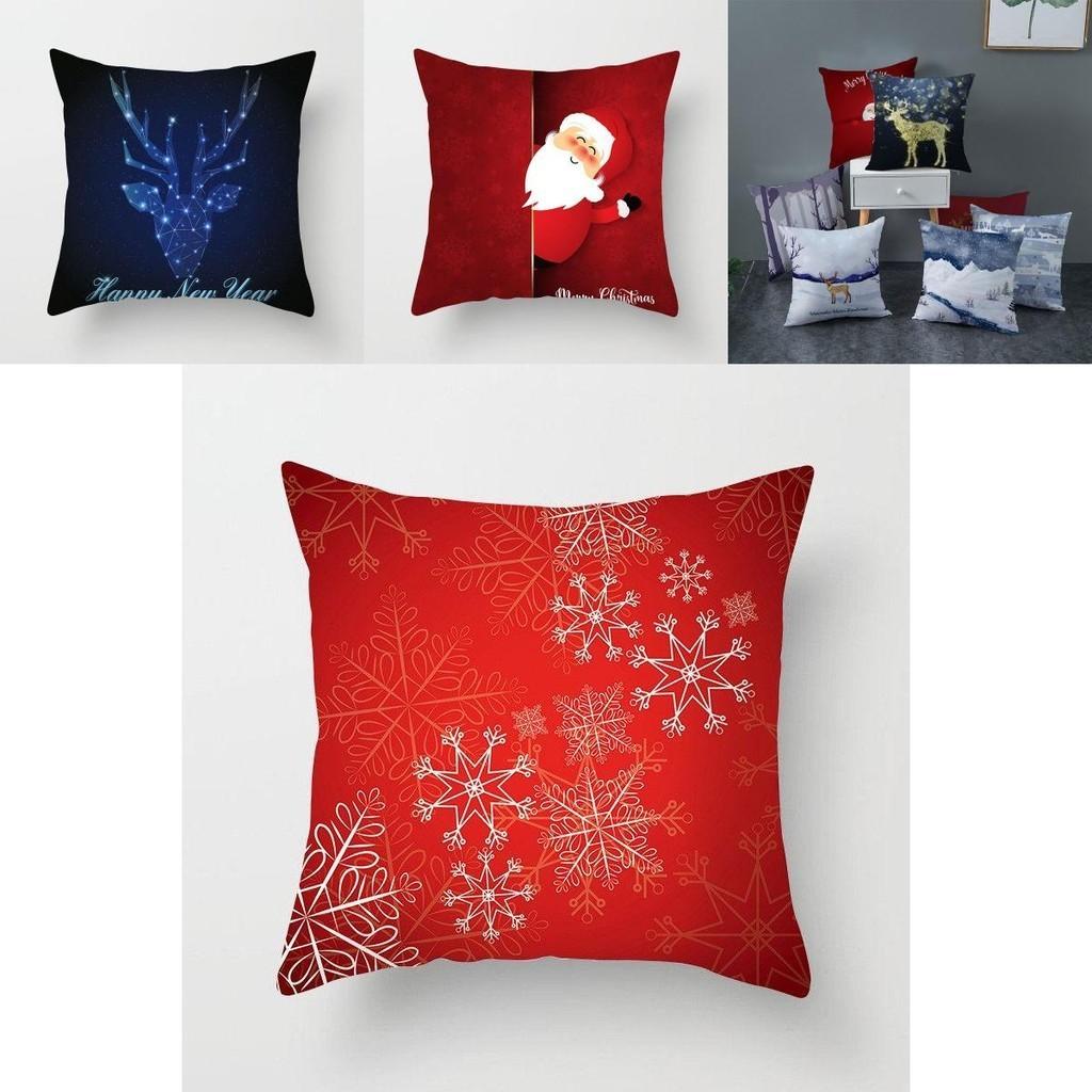 Cozy Christmas Cushion Cover In Soft Peach Skin Velvet For Festive Home Decor