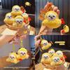 Keychain Plush Fried Shrimp Pendant With Cartoon Panda Design For Kids And Students