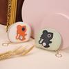 Creative Cute Little Mouse Coin Purse Cartoon PU Key Bag Mini Zip Wallet Keyring Pendant Women ID Credit Card Bag