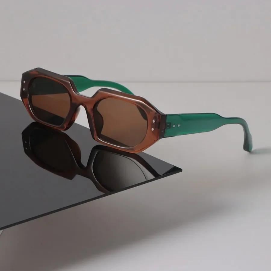 High Quality Designer Square Sunglasses Women Men Retro Black Sun Glasses Luxury Personality Eyewear Mirror Compact Frame