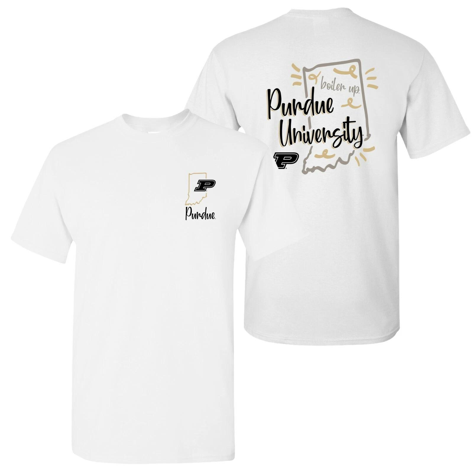 Purdue Boilermakers Playful Sketch T Shirt - White M