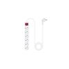 Nanocable Power Strip with 6 Outlets 1-4m Nanocable with White Switch 250v - Protection