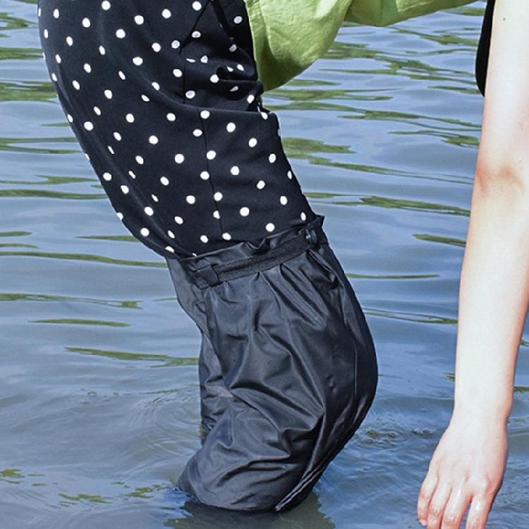 2x Waterproof Wear-resistant High-tube Motorcycle Rain Boot Covers Outdoor Shoes