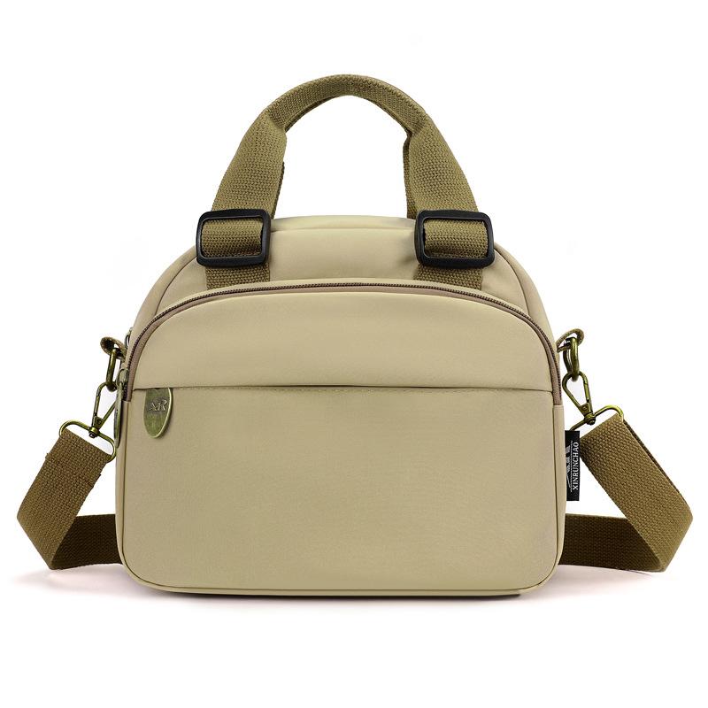 

Нейлоновая однотонная женская сумка через плечо, водонепроницаемая легкая маленькая сумка хаки