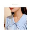 Four Claw Inlaid Zircon Simple Light Luxury Titanium Steel Clavicle Necklace