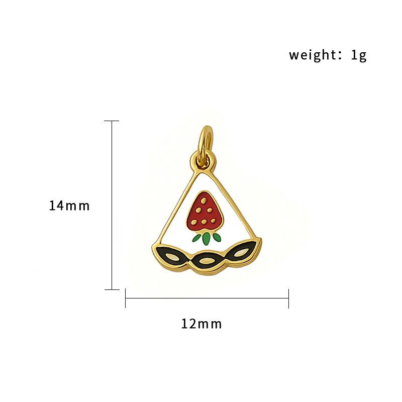 Diy Accessories Pendant Earrings Pendant Cartoon Rabbit Strawberry Cherry Milk Carton Necklace