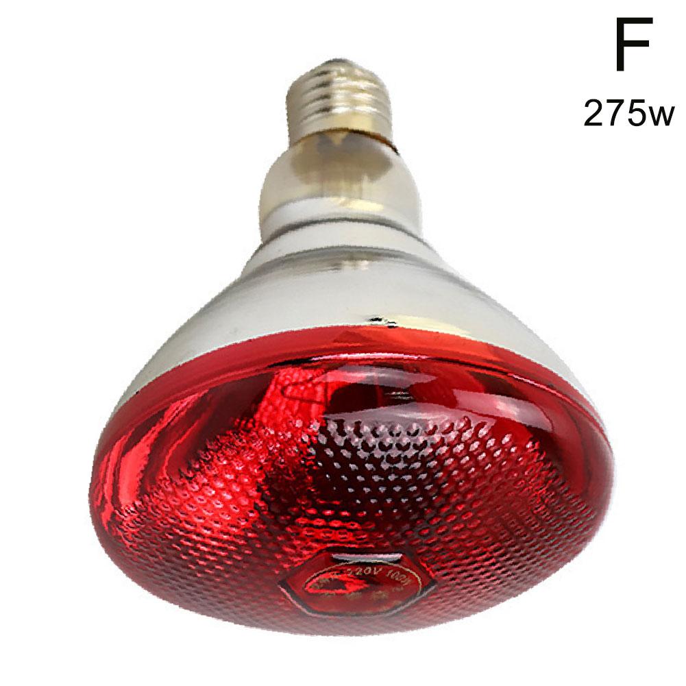 200/250/275W Infrared Heat Lamp Waterproof Anti-Explosion Thickened Light Bulbs For Piglet Chicken Birds E27 Small Heat Lamp