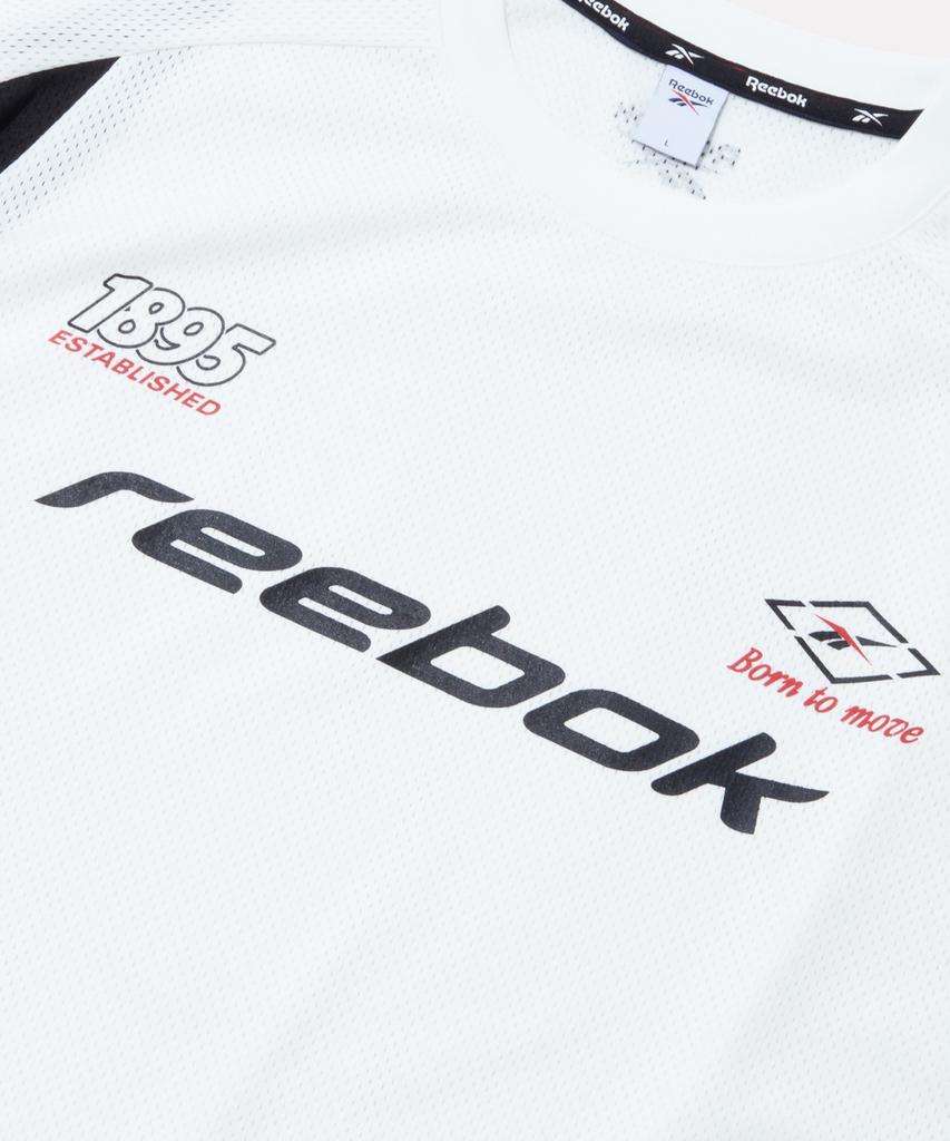Reebok Sports Jersey Mesh Long Sleeve Tee - Off-White