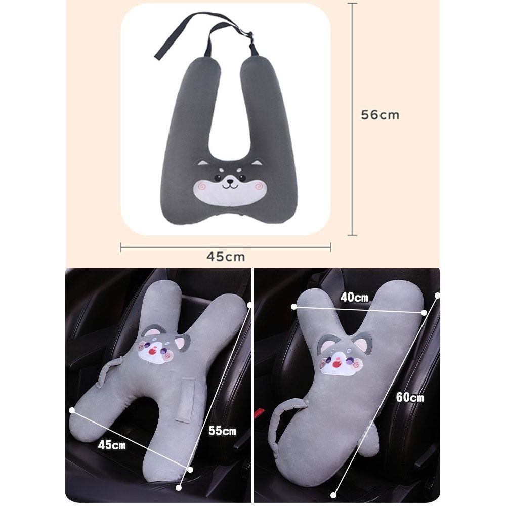 Cartoon Car Seat Cushion Comfortable Seat Belt Cover Kids Car Pillow  Relieve Seat Belt Pressure