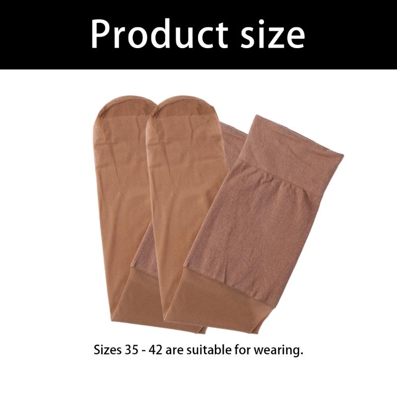 Air Conditioning Knee Warmer Thigh High Stockings Breathable Stretch Reinforced Toe Sheer Over Knee Long Socks For Women