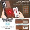 For Samsung Galaxy A34 5G Magnetic Case Detachable Card Holder Leather+TPU Mobile Cover