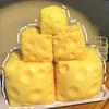 2Pcs Stress Relief Toys Soft Elastic Cheese Squeeze Toy Slow Rising Rebound Sensory