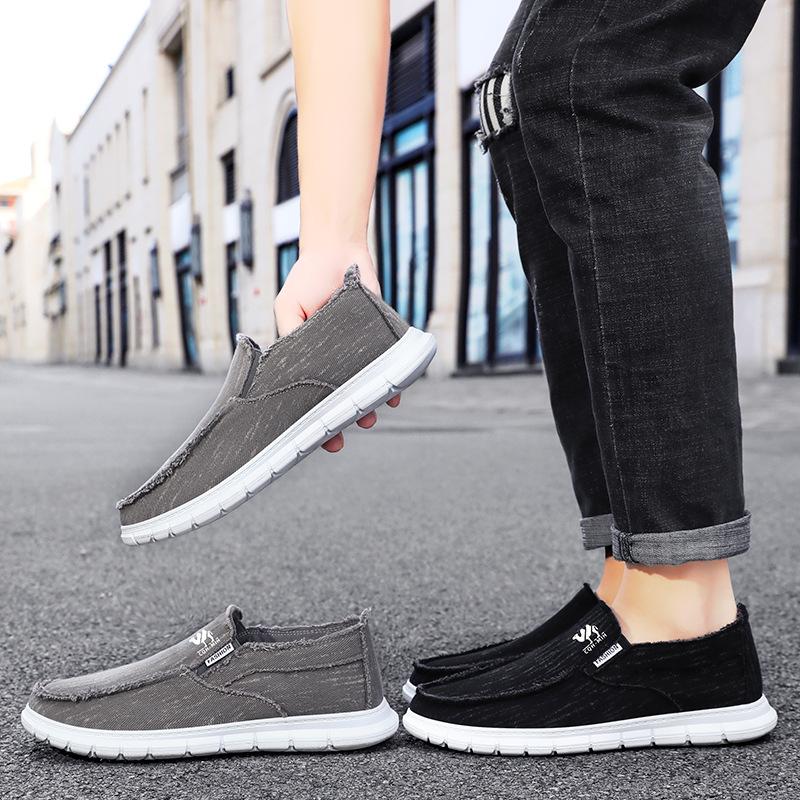 Shoes Men's Casual Shoes Men's Shoes Canvas Shoes Breathable Single Shoes Soft Sole