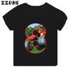 Blaze And The Monster Machines Cartoon Boys Clothes 1 2 3 4 5 6 7 8 9 Years Birthday Number Bow Kids T Shirt Baby Girls TShirts