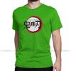 Vintage Demon Slayer Anime T Shirt Men Round Collar 100 Cotton T Shirt Short Sleeve Tees