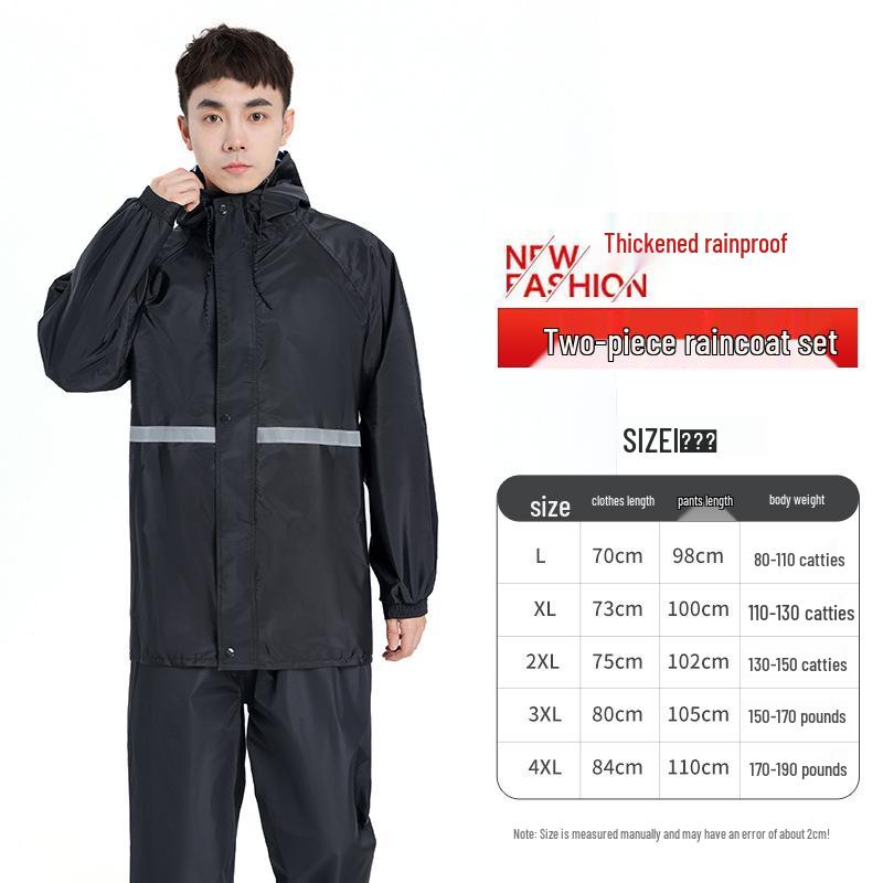 Unisex Waterproof Raincoat & Pants Set for Outdoor Cycling and Motorcycling