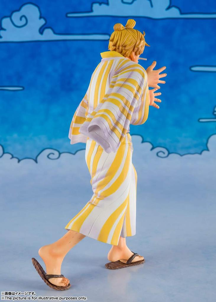 TAMASHII NATIONS Figuarts ZERO ONE PIECE Sanji, figurină vopsită și finisată, aproximativ 140 mm (Sangoro) PVC&ABS