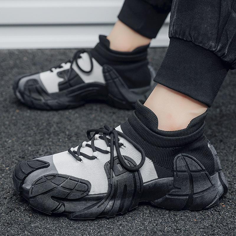 Men Fashion Colorblock Thick Sole Chunky Dad Sneakers Casual Sport Shoes