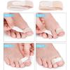 12 Pack Fabric Hammer Toe Corrector, Reusable Broken Toe Protectors Buddy Taped Wraps, Hammertoe Straightener, Toe Splint for Broken Toe,