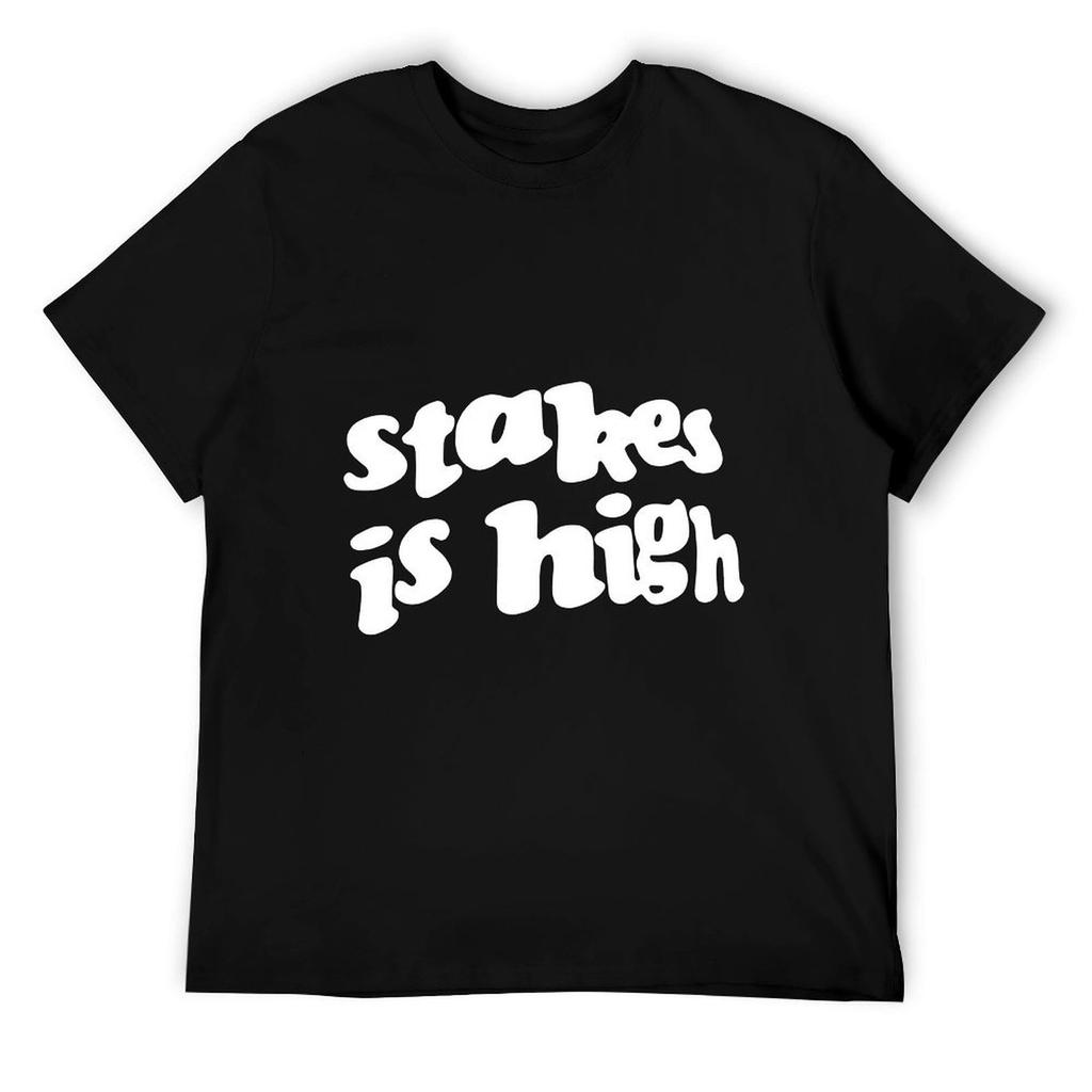 QUANLI Stakes Is High De La Pac Biggie Rap Hip Hop Music Gangstarr Dj Unisex T Shirt Black