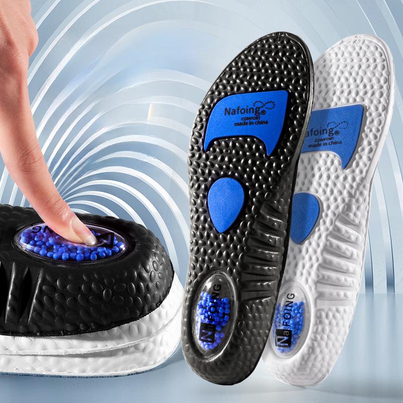 Fashion Sports Insole High Elastic Popcorn Shock Absorption, Sweat Absorption Comfort Air Cushion Memory Foam Basketball Insole