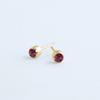 Stainless Ear Stud For, Gold and Rose Red, Single