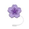 Plant Cartoon Straw Cover Straw Cap Silicone Dustplug Flower Party Straw Decoration