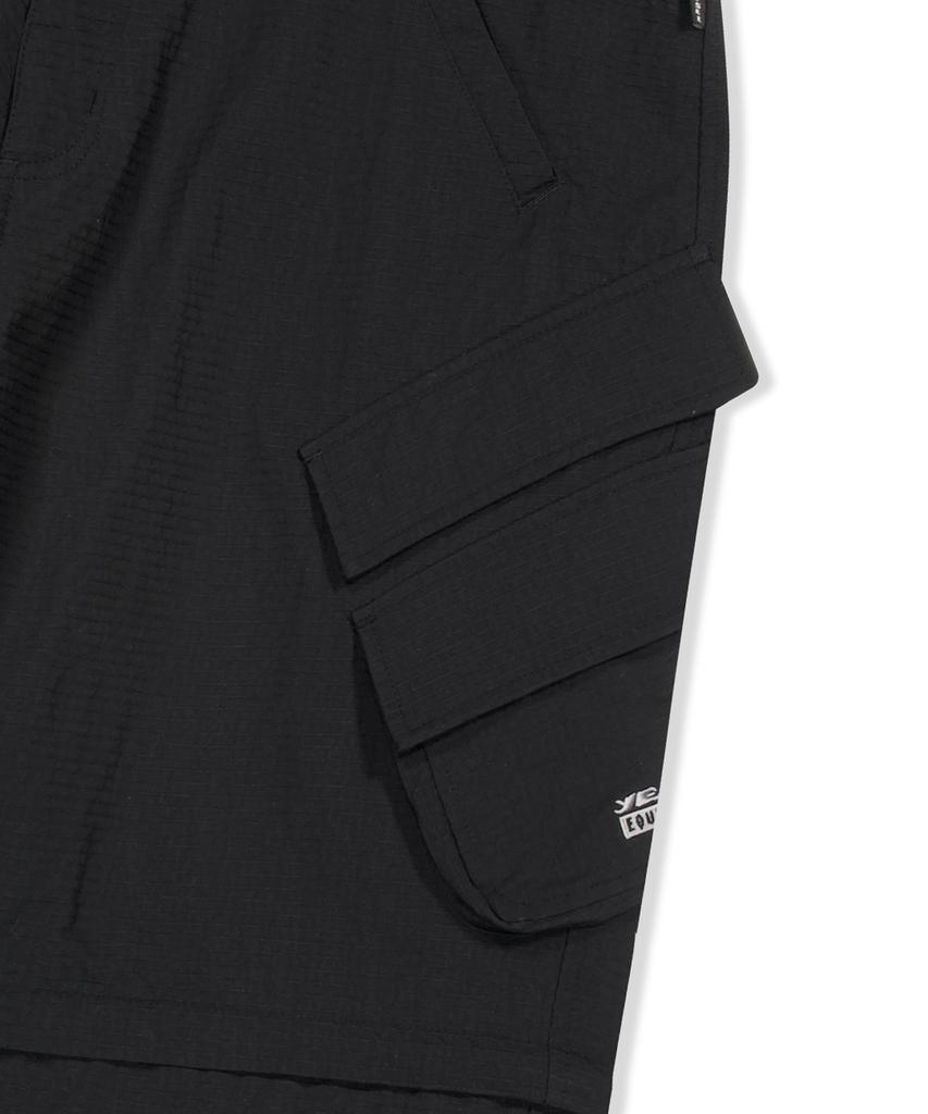YESEYESEE Convertible Zip Off Pants Black