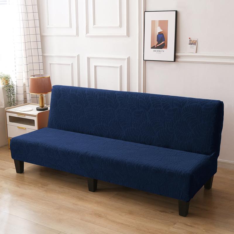LANMOLIFE Dehnbarer Futon-Bezug Armloser Sofabezug Möbelschutz Ohne Armlehnen Überwurf Weich