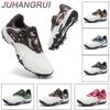 Professionelle Herren-Golfschuhe Fester Knopf Freizeit-Wettkampf-Trainingsschuhe Atmungsaktiv Unisex-Golfschuhe mit Spikes