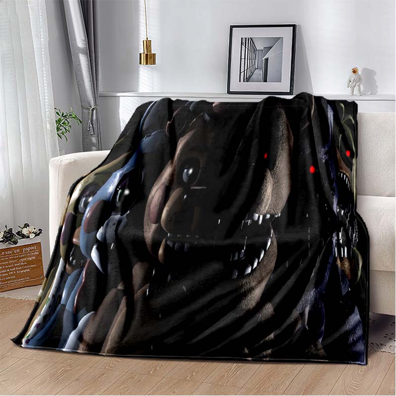 3DTerror FNAF-Five-Nights At Freddys Printed Blanket Home Flannel Comfortable Warm Sofa Bed Portable Children Adult Gift Blanket