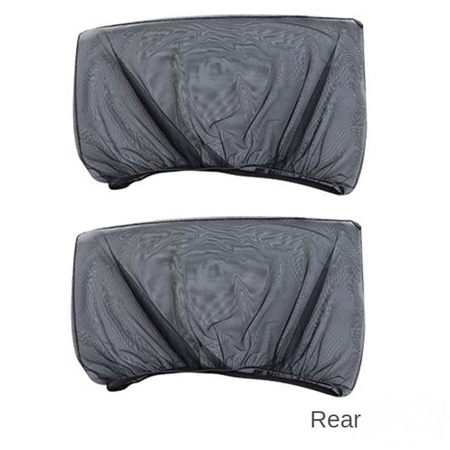1Pair Car Window Sunshade Mesh Auto Rear Side Window Car Styling Breathable Shade Curtain Sun Visor Cover Automotive Interior