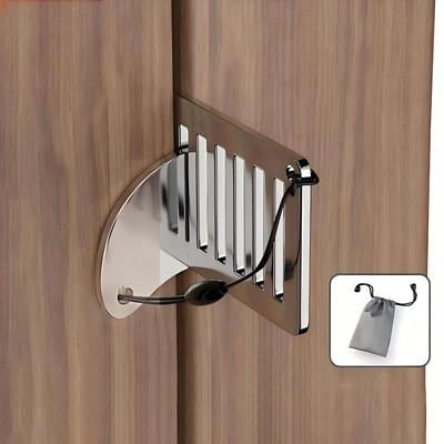 Stainless Steel Portable Door Lock Anti-theft Lock Heavy Duty Security for Home,Hotel,Apartment,College Dorm & Travel