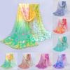 Women Design Printed Silk Soft Silk Chiffon Shawl Wrap Wraps Scarf Scarves