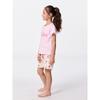 Gu By Uniqlo Girls Cotton Lounge Set  Short Sleeve   Shorts   Cherry 