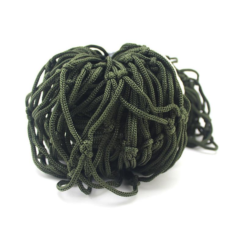 Portable Strong Nylon Mesh Rope Camping Hammock Net Hanging Nets for Hiking Outdoor Travel Sports