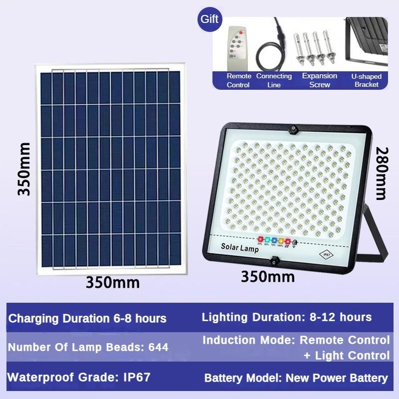 Controlled Waterproof Street Light Timed Outdoor Courtyard Light Intelligent High Conversion Solar Induction Light